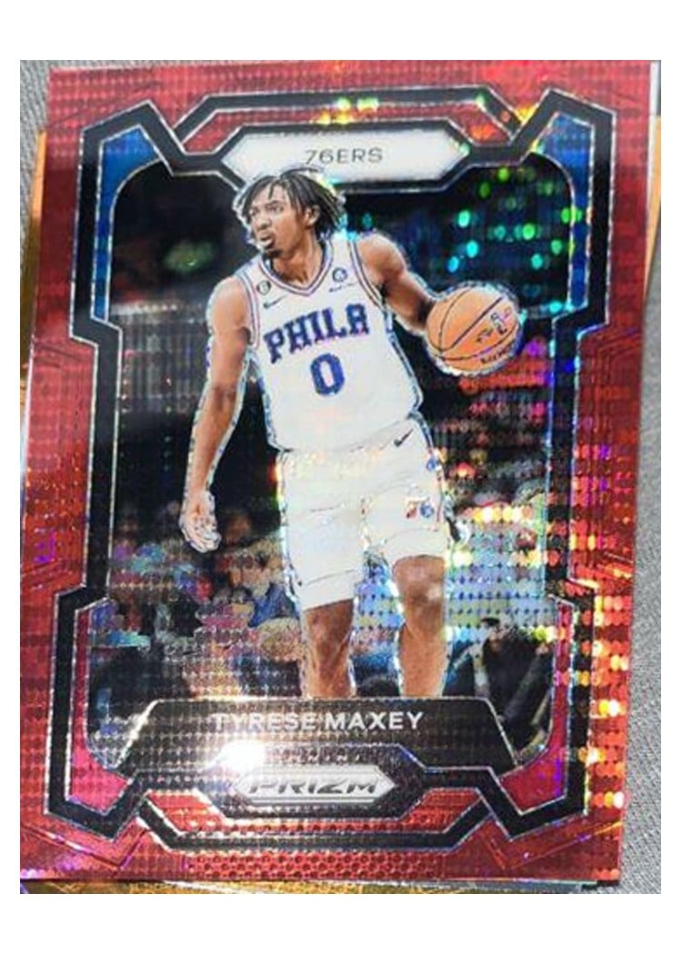 2023-24 Panini Prizm Base Set Tyrese Maxey #15 card