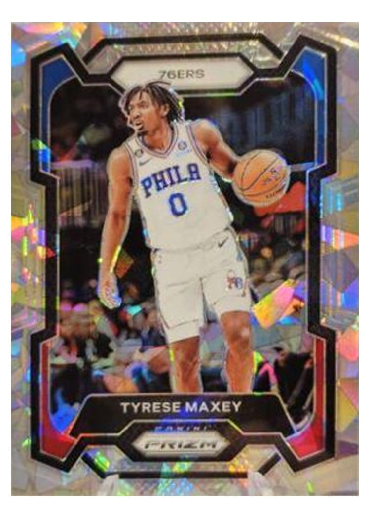 2023-24 Panini Prizm Base Set Tyrese Maxey #15 card