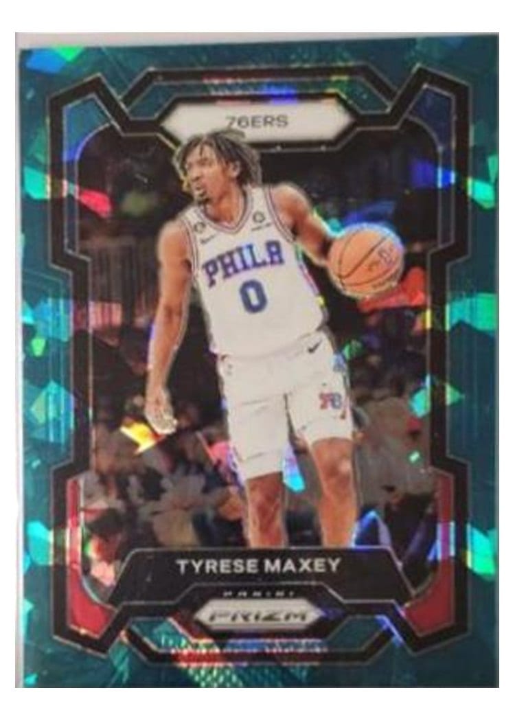 2023-24 Panini Prizm Base Set Tyrese Maxey #15 card