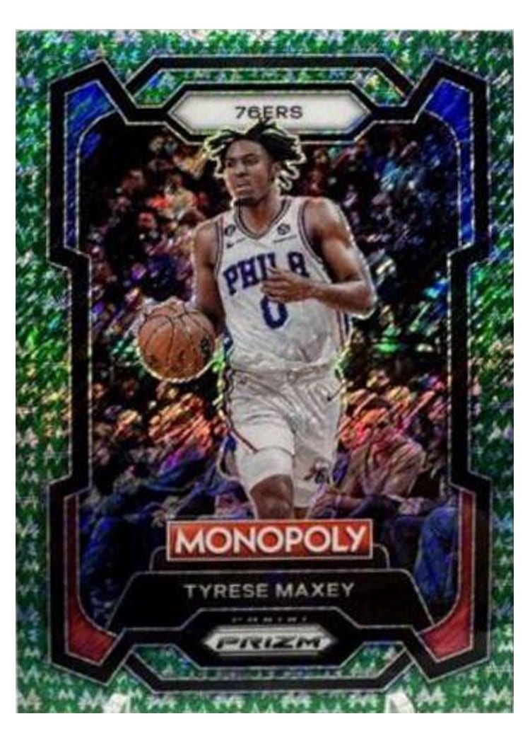 2023-24 Panini Prizm Monopoly Base Set Tyrese Maxey #68 card