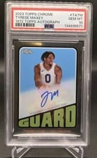 Tyrese Maxey 2023-24 Topps Chrome 1972 Topps Autographs card