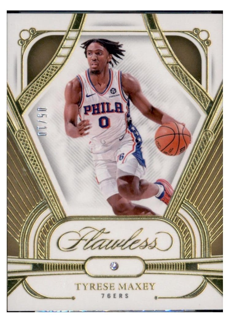 2023 Panini Flawless Tyrese Maxey #43 card