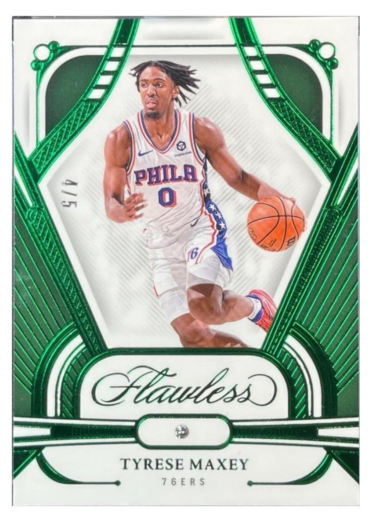 2023 Panini Flawless Tyrese Maxey #43 card