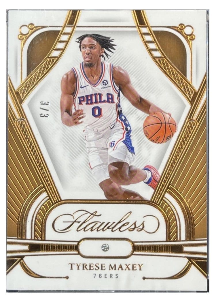 2023 Panini Flawless Tyrese Maxey Bronze #43 card