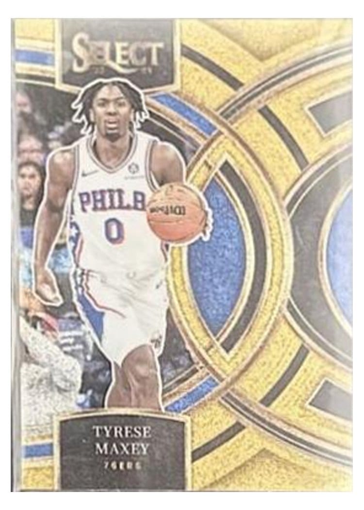 2023 Panini Select Tyrese Maxey #157 card