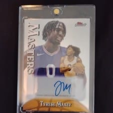 2024-25 Finest Masters Autographs Tyrese Maxey #MA-TM