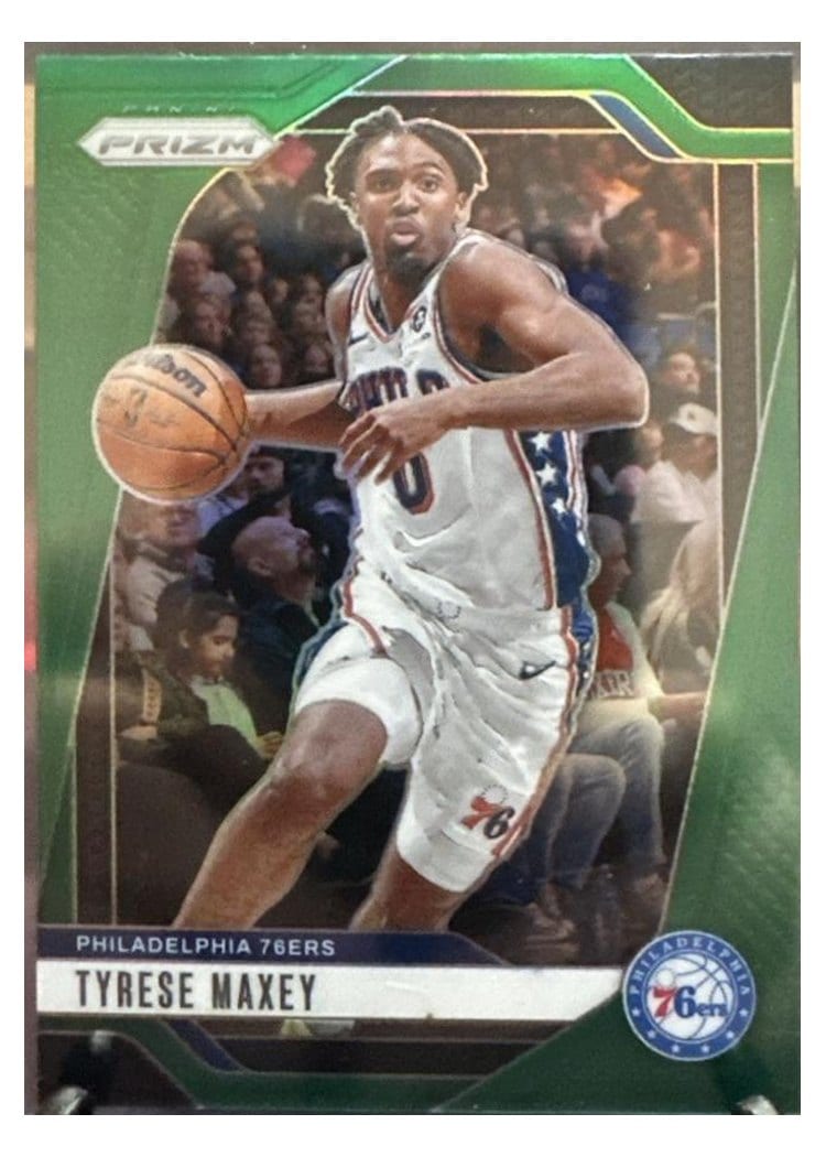2024-25 Panini Prizm Base Set Tyrese Maxey #96 card
