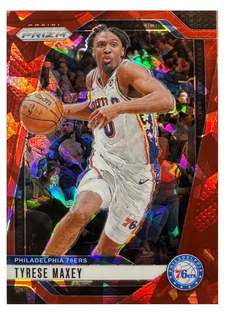 2024-25 Panini Prizm Base Set Tyrese Maxey #96 card