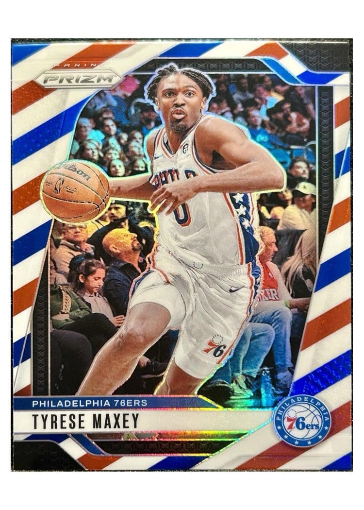 2024-25 Panini Prizm Base Set Tyrese Maxey #96 card