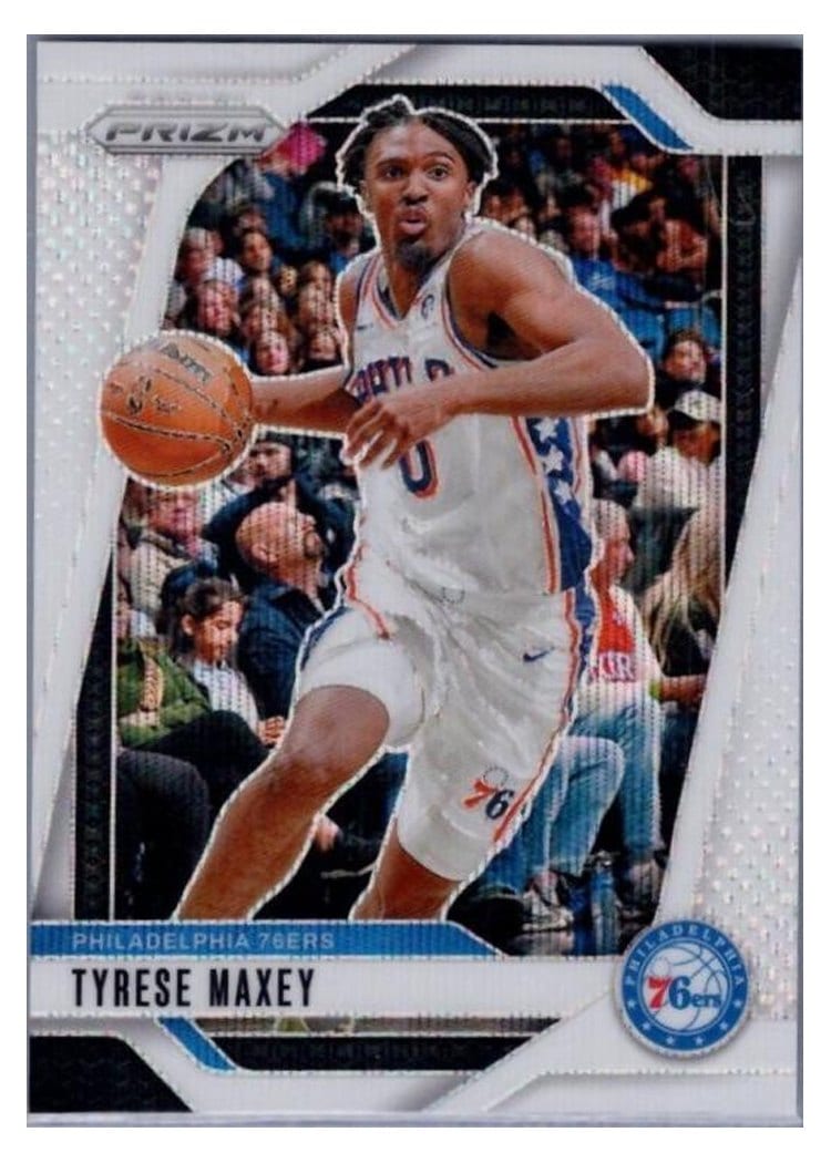 2024-25 Panini Prizm Base Set Tyrese Maxey #96 card