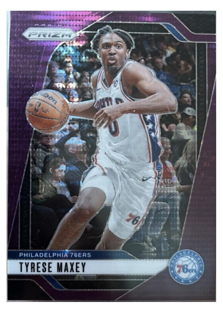 2024-25 Panini Prizm Base Set Tyrese Maxey #96 card