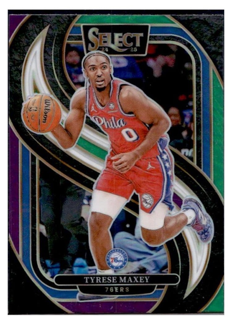 2024-25 Panini Select Base Set Tyrese Maxey #156 card