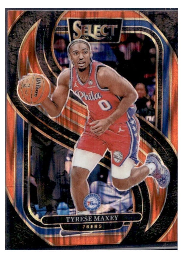 2024-25 Panini Select Base Set Tyrese Maxey #156 card