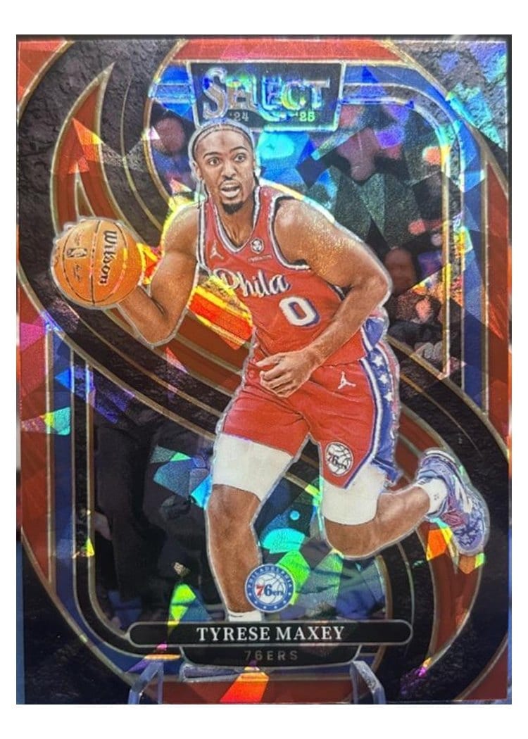 2024-25 Panini Select Base Set Tyrese Maxey #156 card