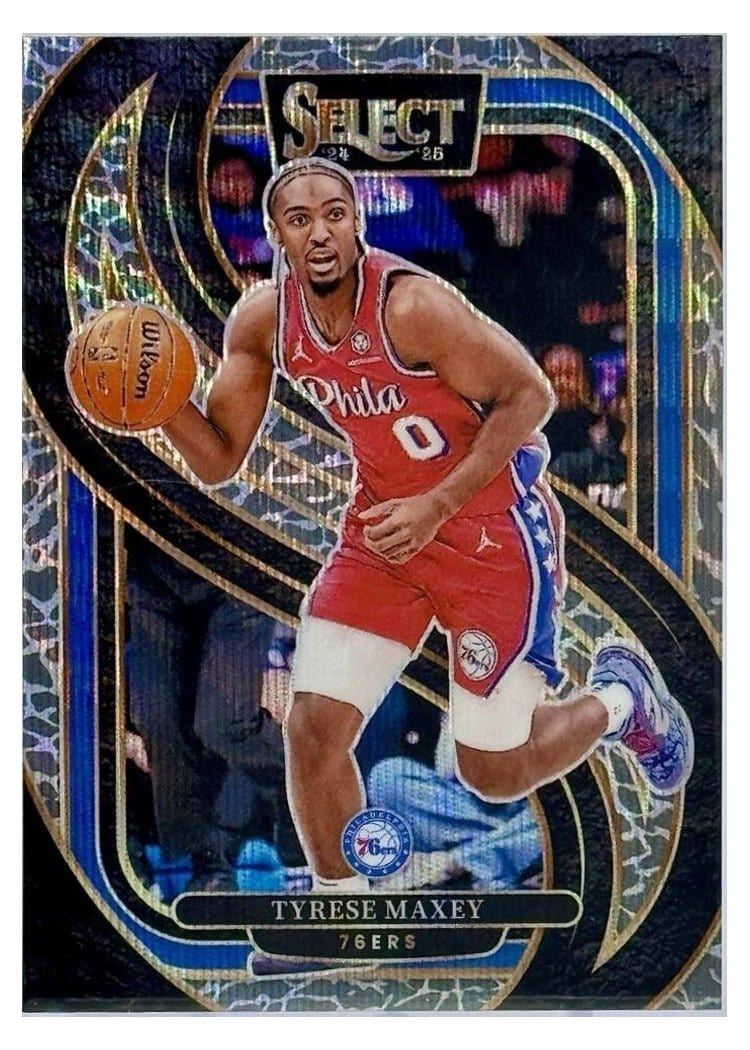 2024-25 Panini Select Base Set Tyrese Maxey #156 card