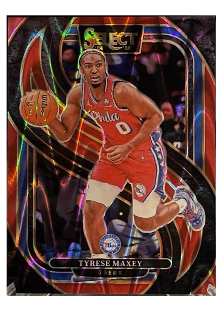 2024-25 Panini Select Base Set Tyrese Maxey #156 card