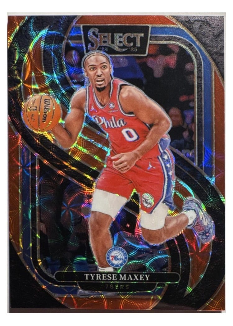 2024-25 Panini Select Base Set Tyrese Maxey #156 card