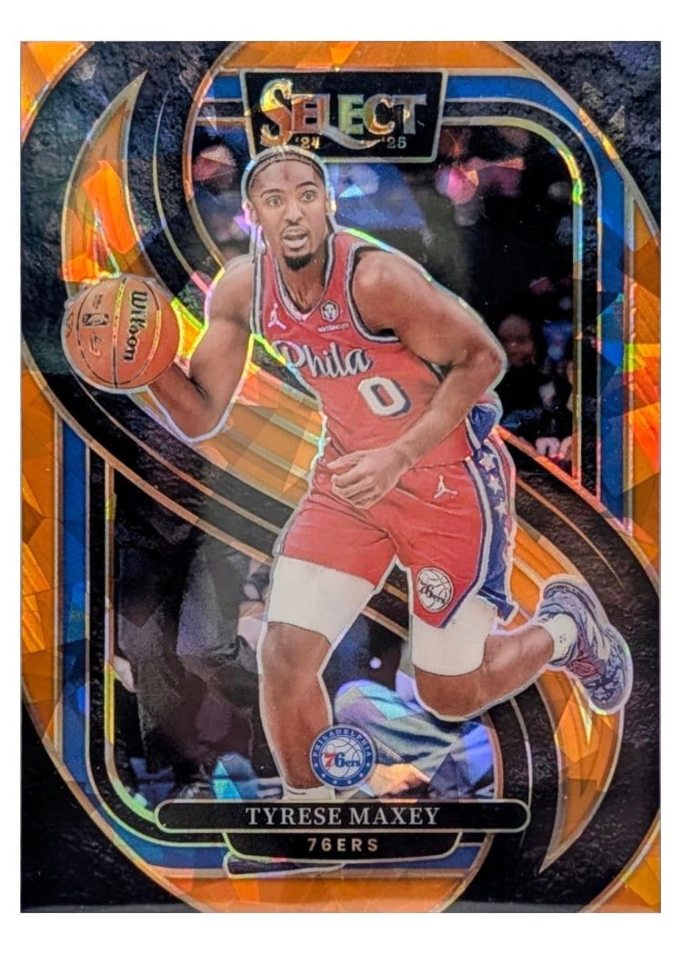 2024-25 Panini Select Base Set Tyrese Maxey #156 card