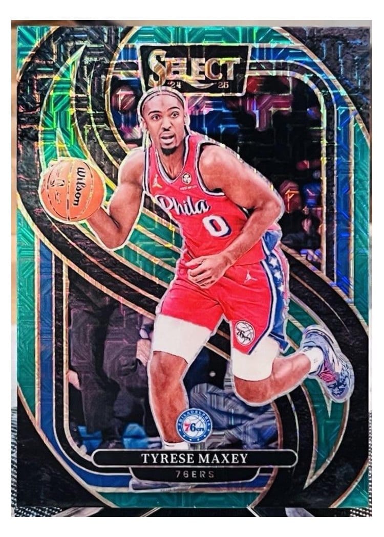 2024-25 Panini Select Base Set Tyrese Maxey #156 card