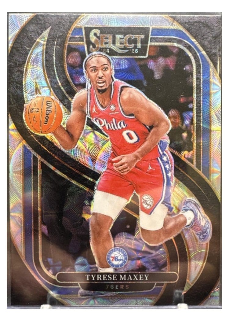 2024-25 Panini Select Base Set Tyrese Maxey #156 card