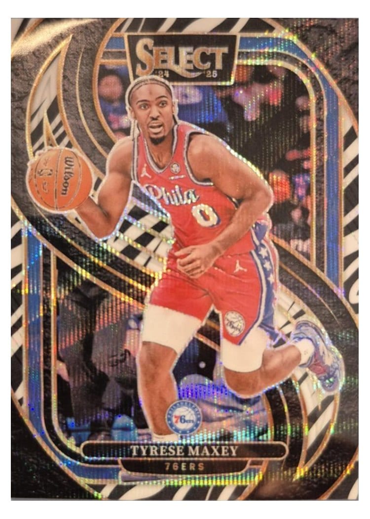 2024-25 Panini Select Base Set Tyrese Maxey #156 card