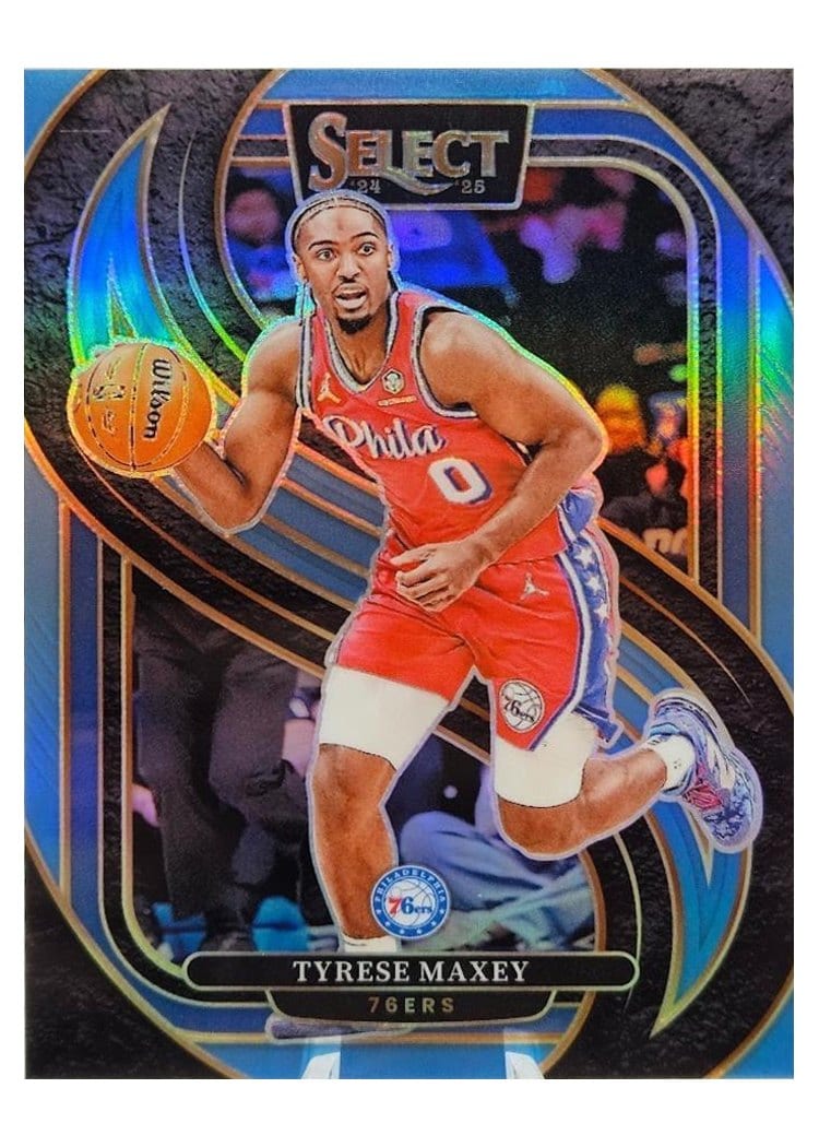 2024-25 Panini Select Base Set Tyrese Maxey #156 card