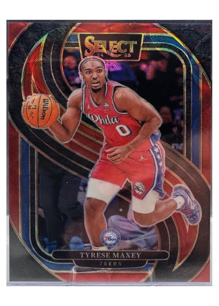 2024-25 Panini Select Base Set Tyrese Maxey #156 card