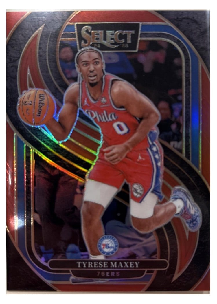 2024-25 Panini Select Base Set Tyrese Maxey #156 card