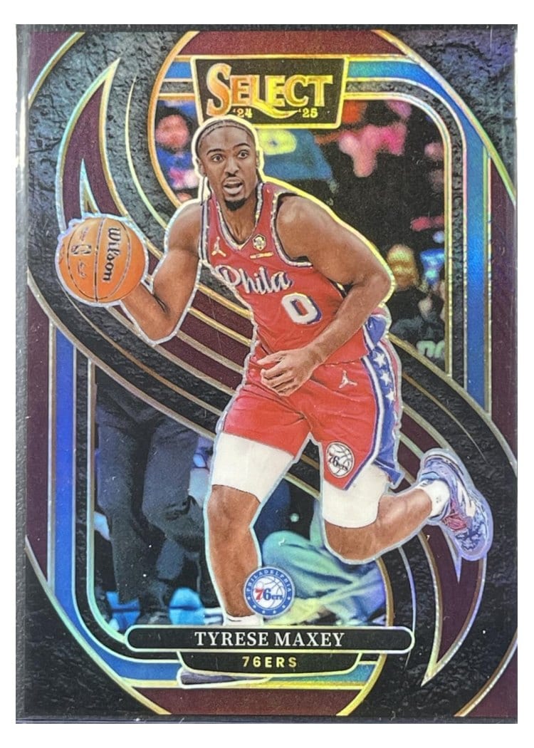 2024-25 Panini Select Base Set Tyrese Maxey #156 card
