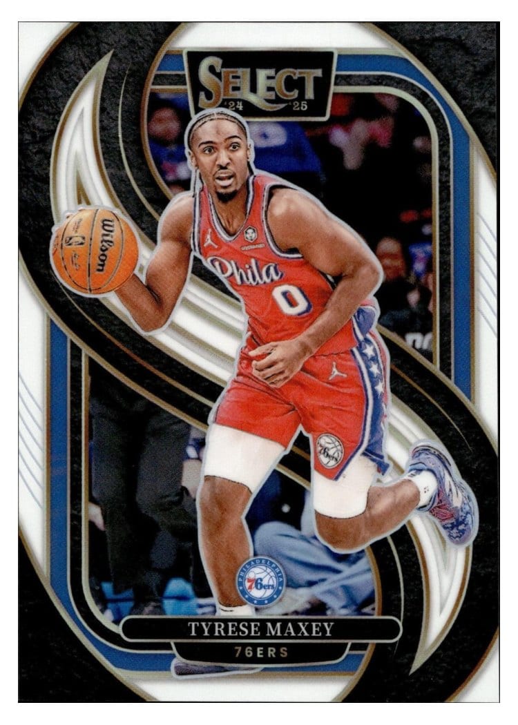 2024-25 Panini Select Base Set Tyrese Maxey #156 card