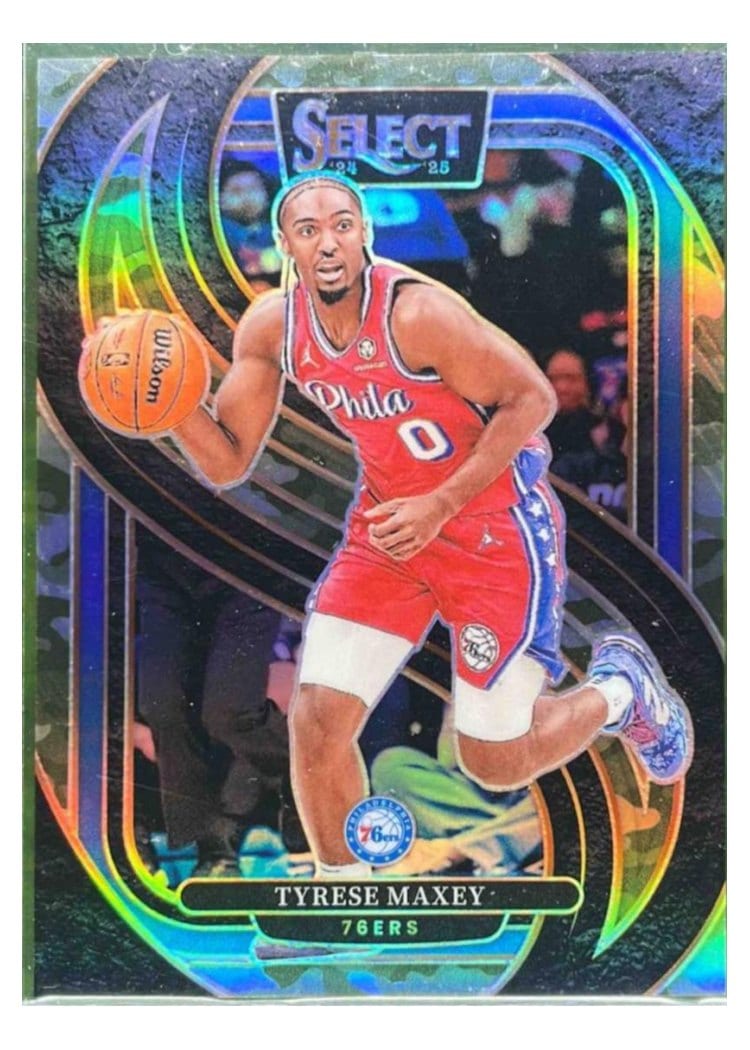 2024-25 Panini Select Base Set Tyrese Maxey #156 card