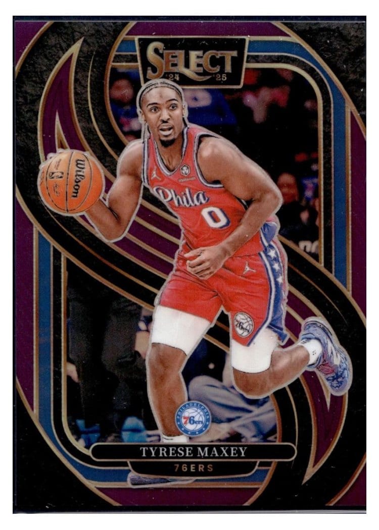 2024-25 Panini Select Base Set Tyrese Maxey #156 card
