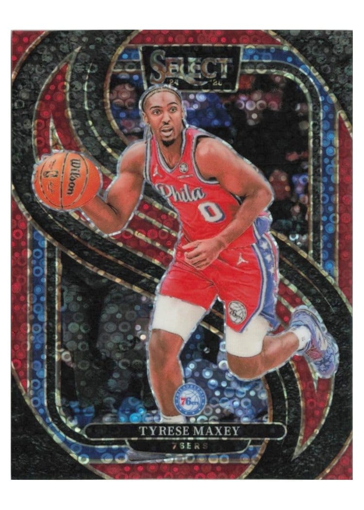 2024-25 Panini Select Base Set Tyrese Maxey #156 card