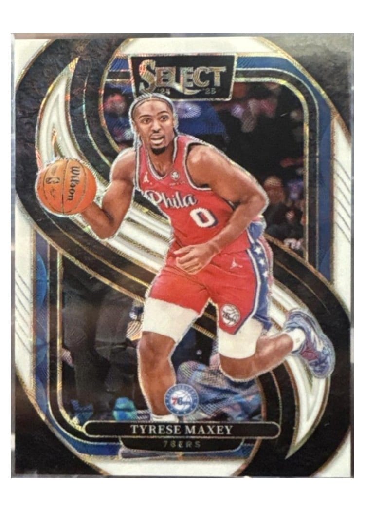 2024-25 Panini Select Base Set Tyrese Maxey #156 card