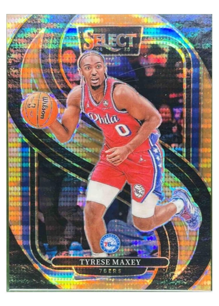 2024-25 Panini Select Base Set Tyrese Maxey #156 card