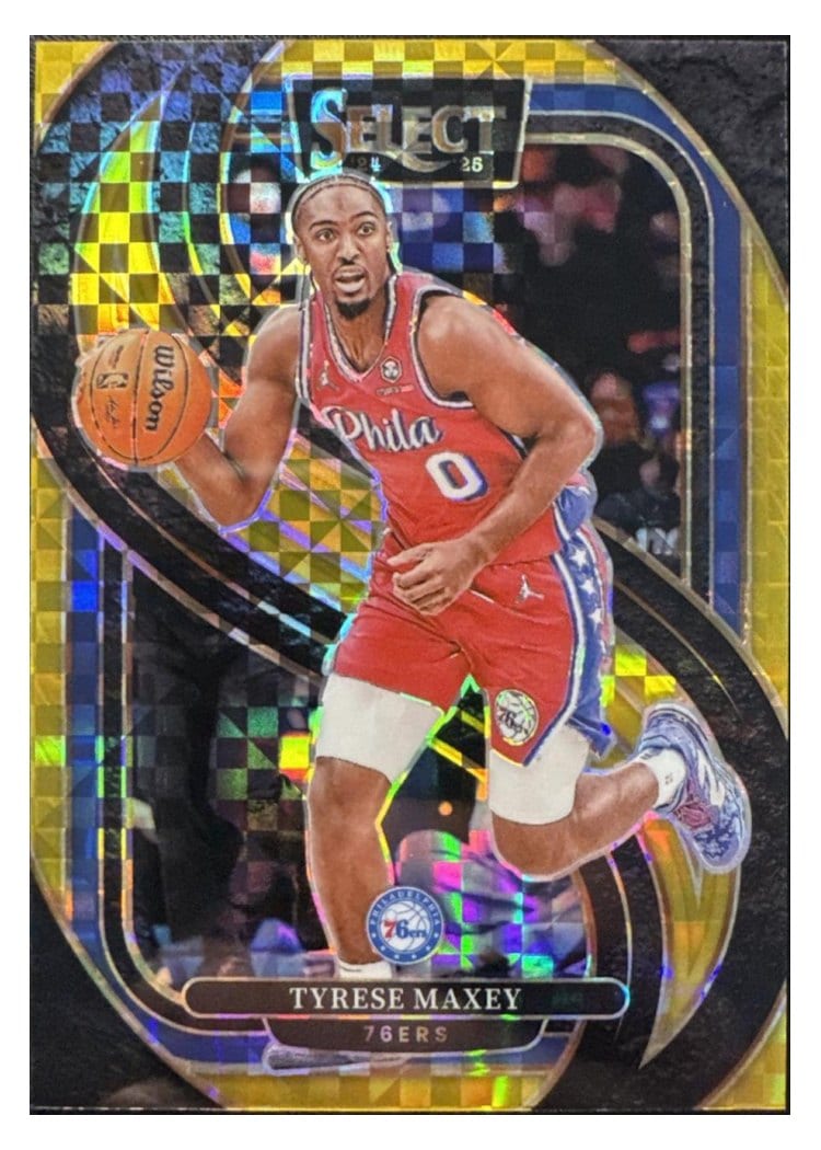 2024-25 Panini Select Base Set Tyrese Maxey #156 card
