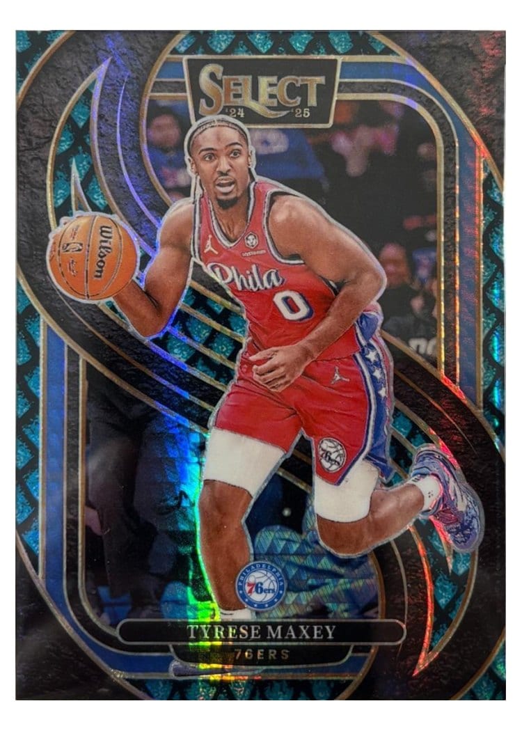 2024-25 Panini Select Base Set Tyrese Maxey #156 card