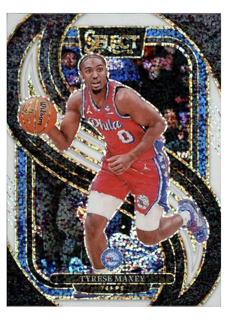 2024-25 Panini Select Base Set Tyrese Maxey #156 card