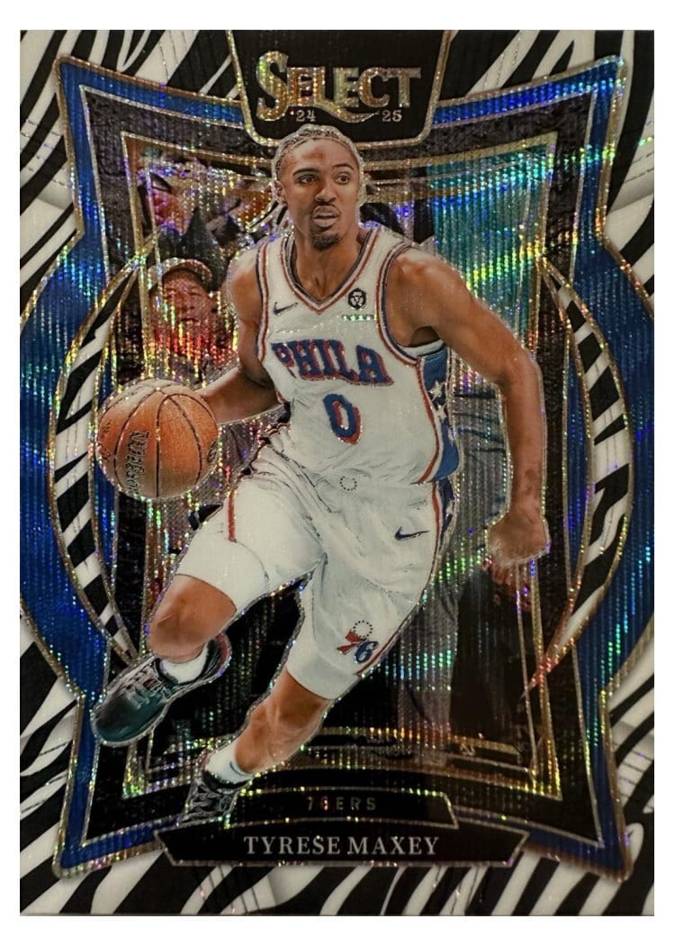 2024-25 Panini Select Base Set Tyrese Maxey #20 card