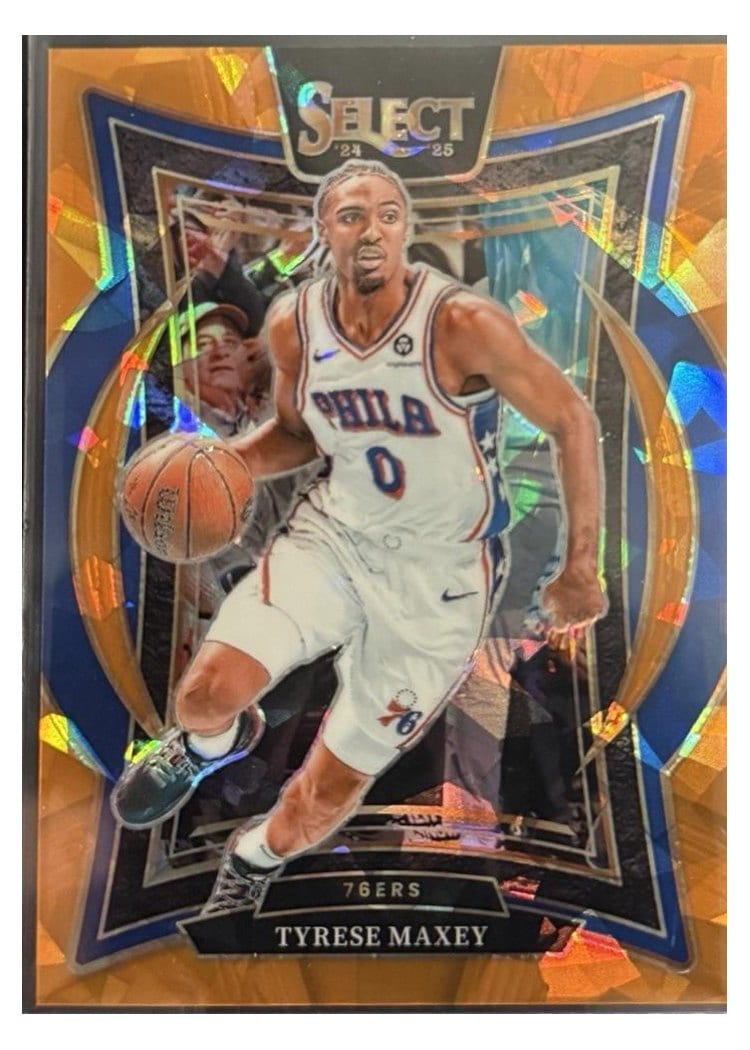 2024-25 Panini Select Base Set Tyrese Maxey #20 card