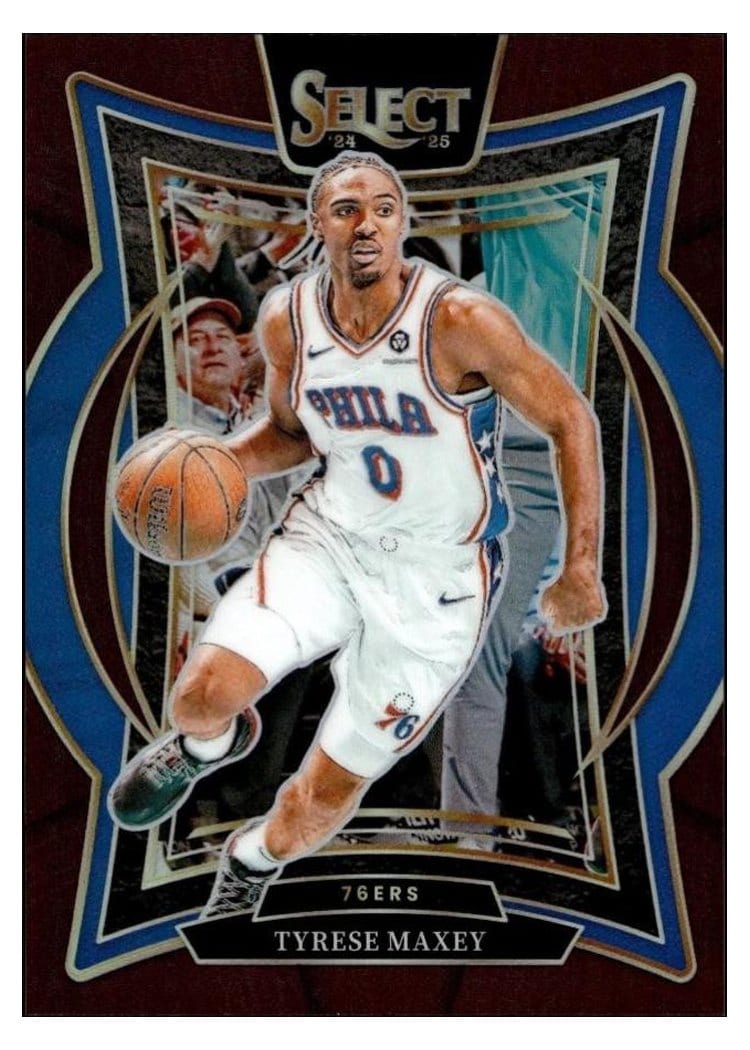 2024-25 Panini Select Base Set Tyrese Maxey #20 card