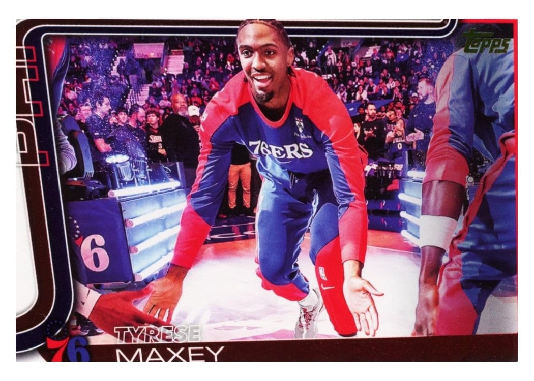 2025-26 Topps Base Set Tyrese Maxey #21 card