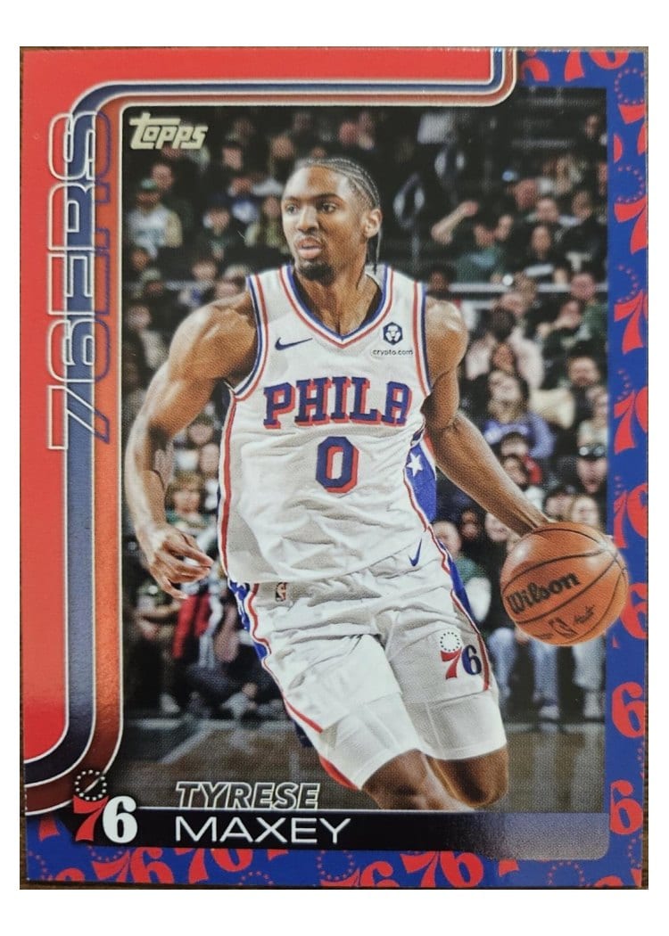 2025-26 Topps Base Set Tyrese Maxey #21 card
