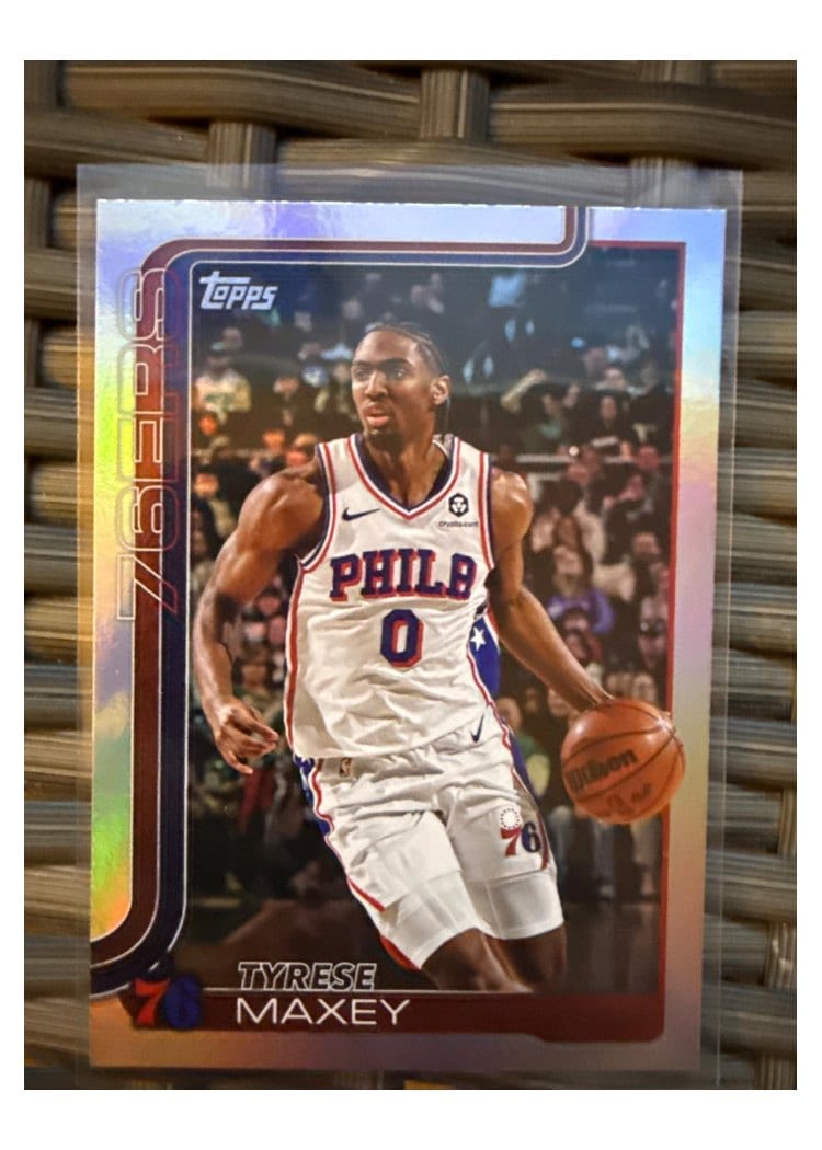 2025-26 Topps Base Set Tyrese Maxey #21 card