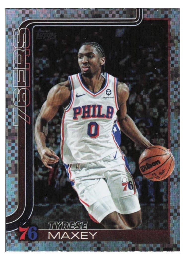 2025-26 Topps Base Set Tyrese Maxey #21 card