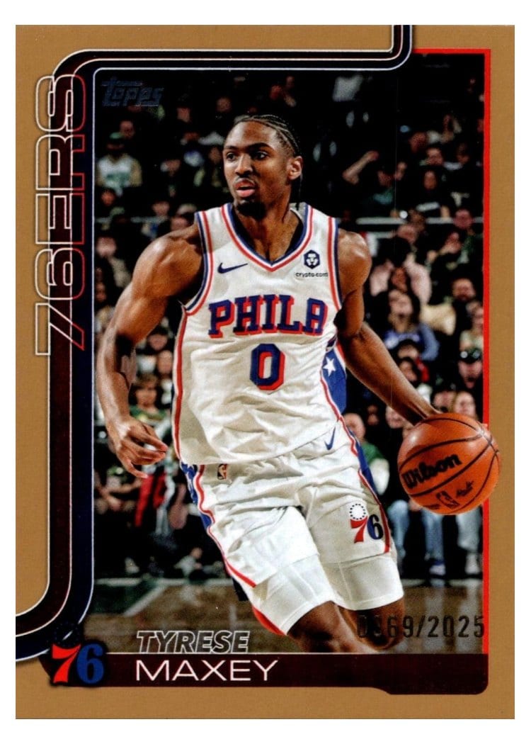 2025-26 Topps Base Set Tyrese Maxey #21 card