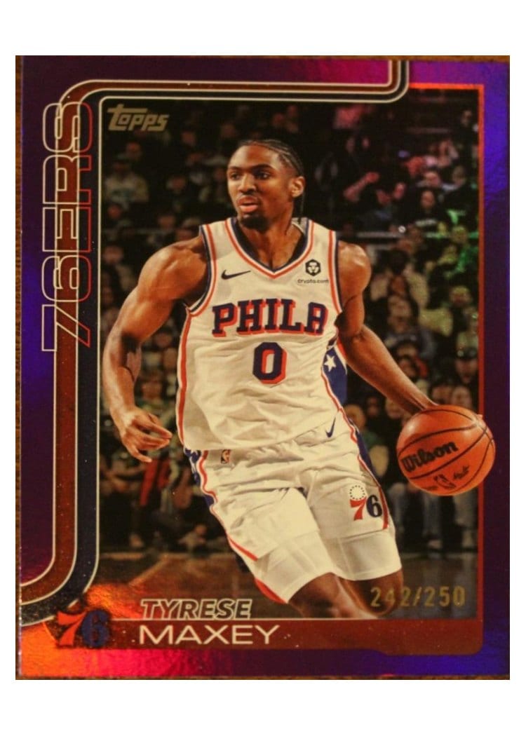 2025-26 Topps Base Set Tyrese Maxey #21 card