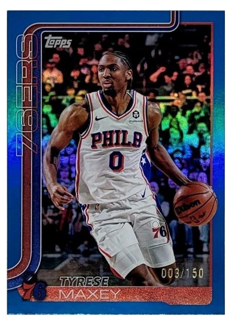 2025-26 Topps Base Set Tyrese Maxey #21 card