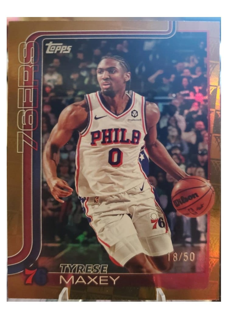 2025-26 Topps Base Set Tyrese Maxey #21 card