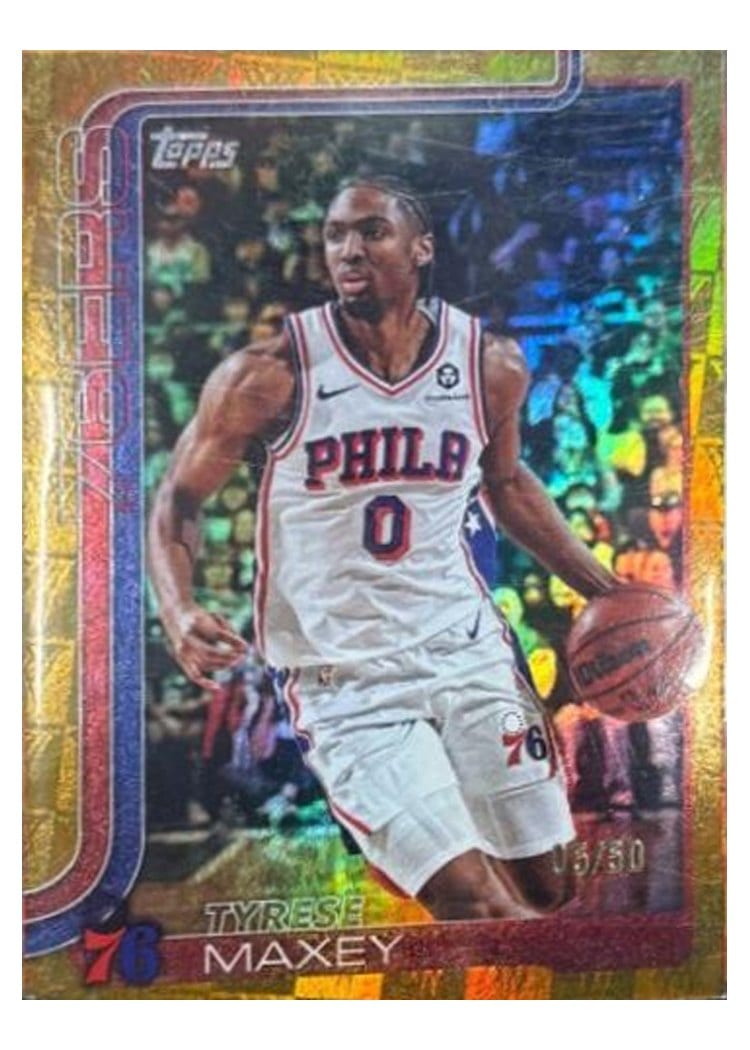 2025-26 Topps Base Set Tyrese Maxey #21 card